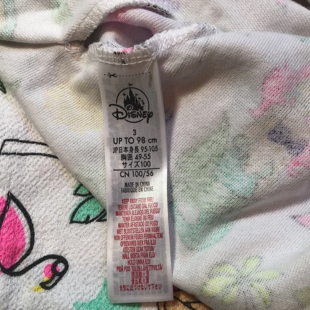 DISNEY Hooded Swim Poncho Cape Coverup Little Mermaid Princess Ariel Zippered 3T